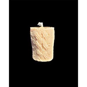 Sweater Pattern Winter Christmas Candle